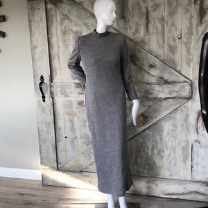 Vintage David Hayes knit long sleeve maxi dress